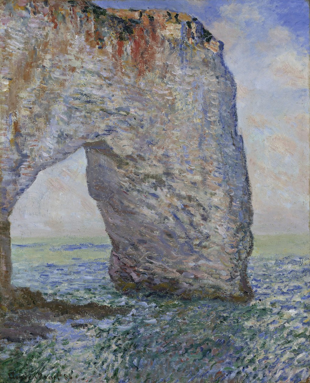 Manneporte poblíž Étretatu od Claude Monet