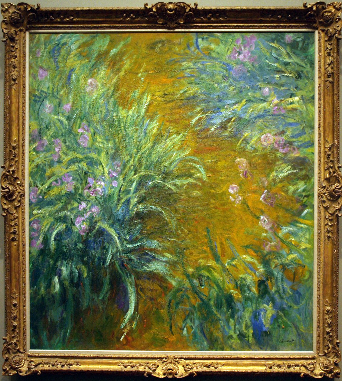 Cesta přes kosatce od Claude Monet