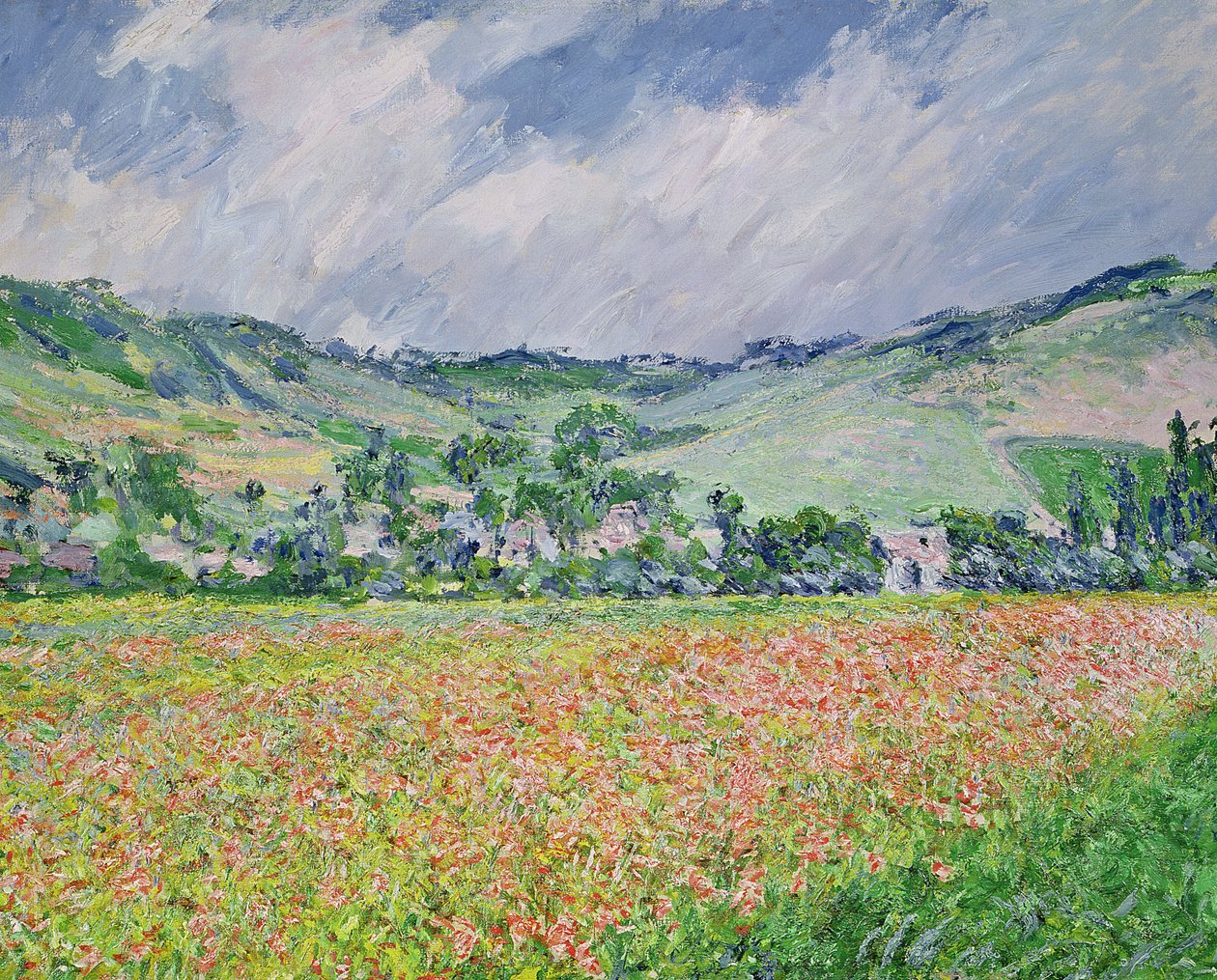 Poppy Field u Giverny, 1885 od Claude Monet