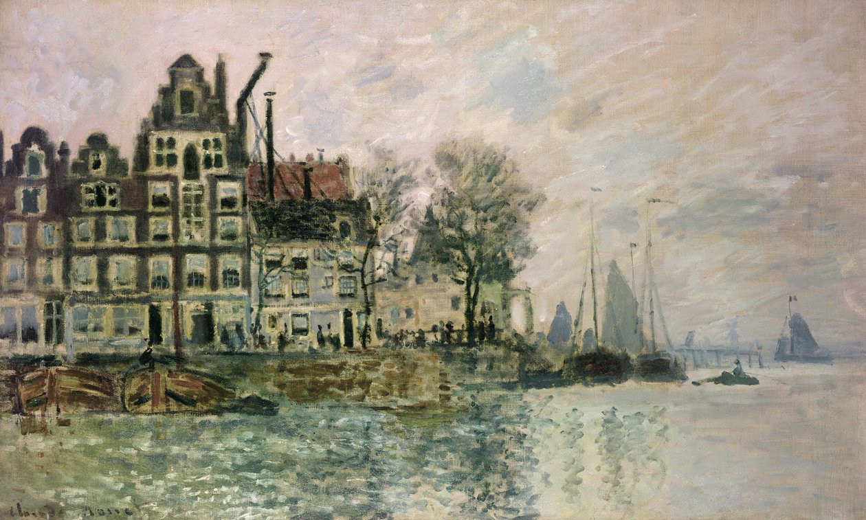 Přístav Amsterdam, c.1873 od Claude Monet