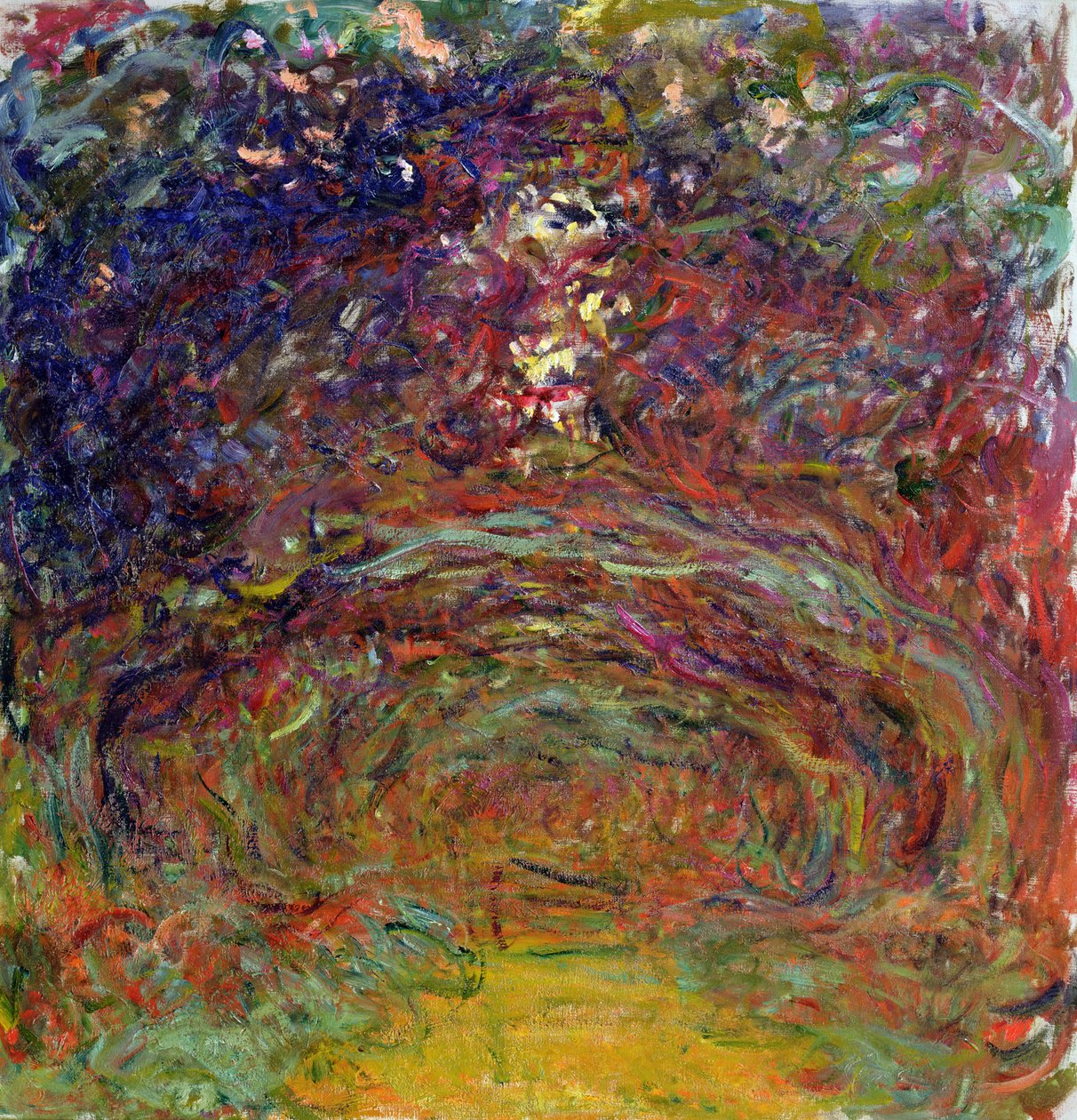 Růžová stezka v Giverny, 1920-22 od Claude Monet