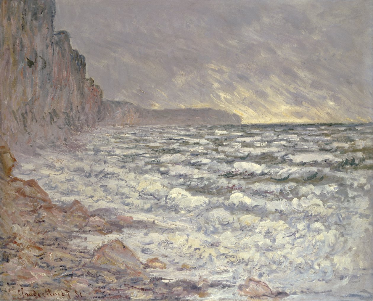 Moře ve Fecamp, 1881 od Claude Monet