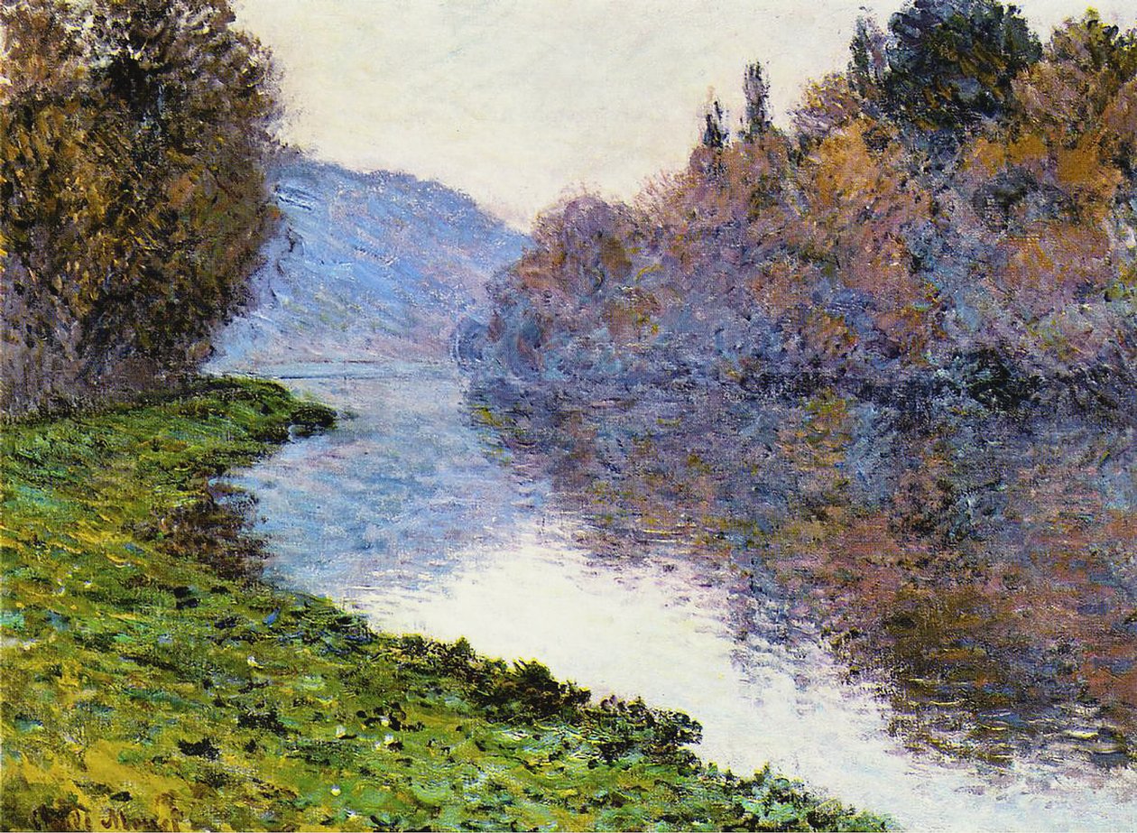 Seina v Jenfosse, 1884 od Claude Monet