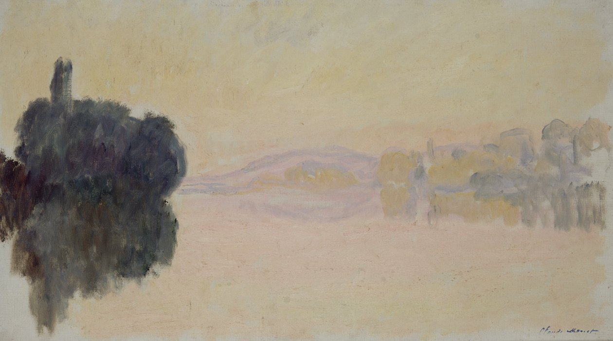 Seina v Port-Villez, 1894 od Claude Monet