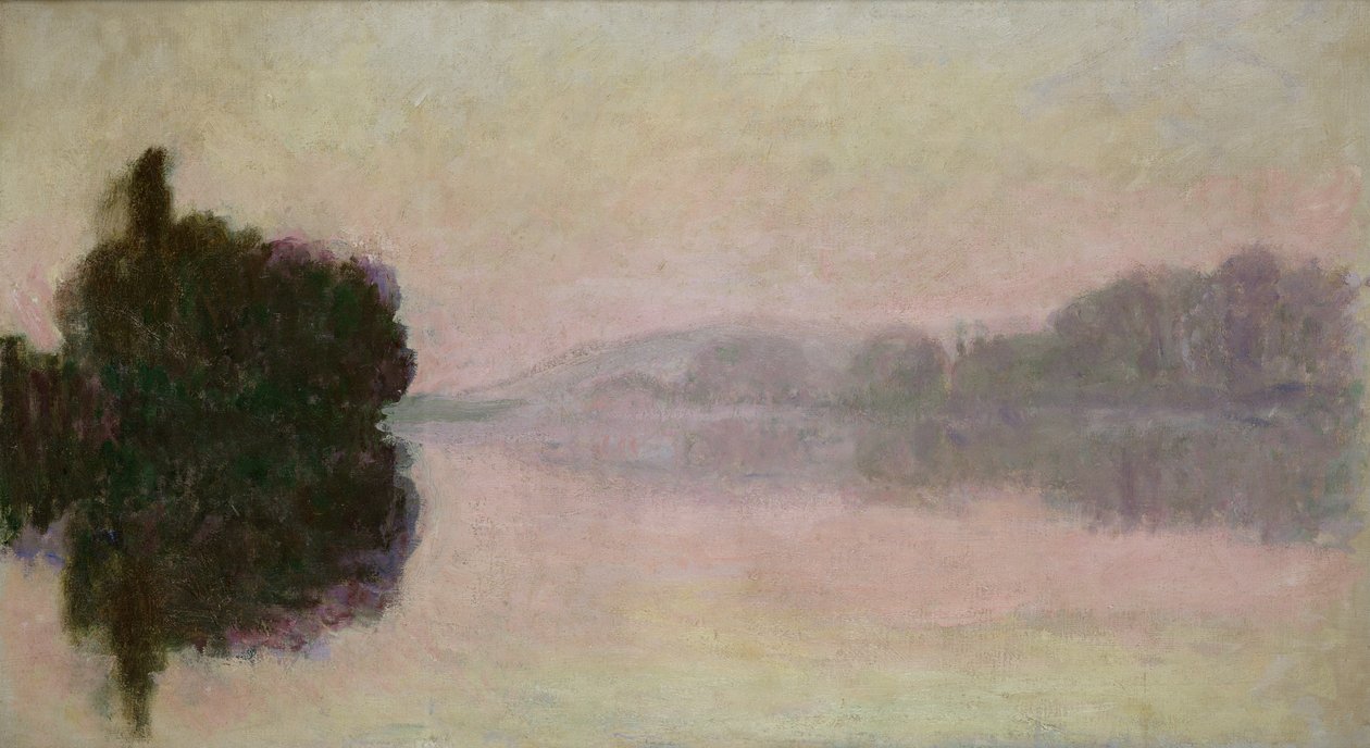 Seina v Port-Villez, večerní efekt, 1894 od Claude Monet