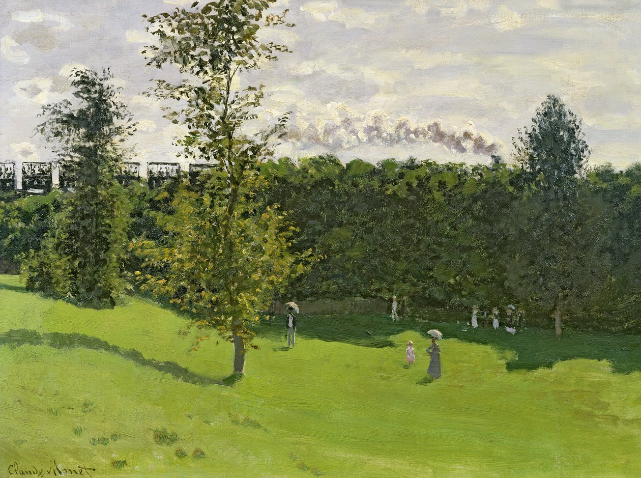 Vlak na venkově, c.1870-71 od Claude Monet