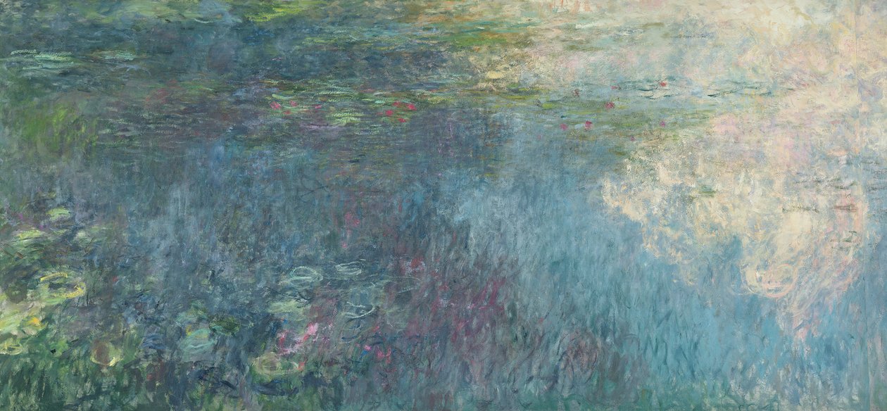 The Waterlilies - The Clouds (pravá strana), 1914-18 (viz také 64185 a 64186) od Claude Monet
