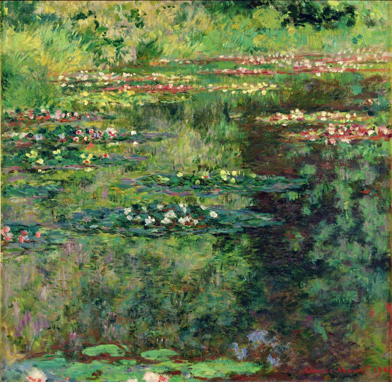 Rybník Leknín, 1904 od Claude Monet