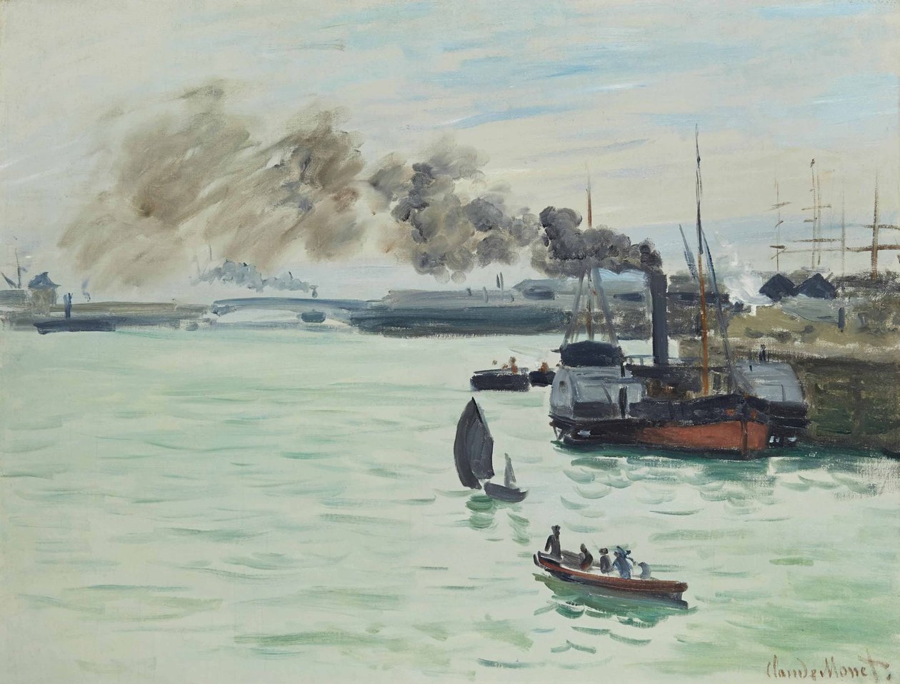 Vlak v zemi od Claude Monet