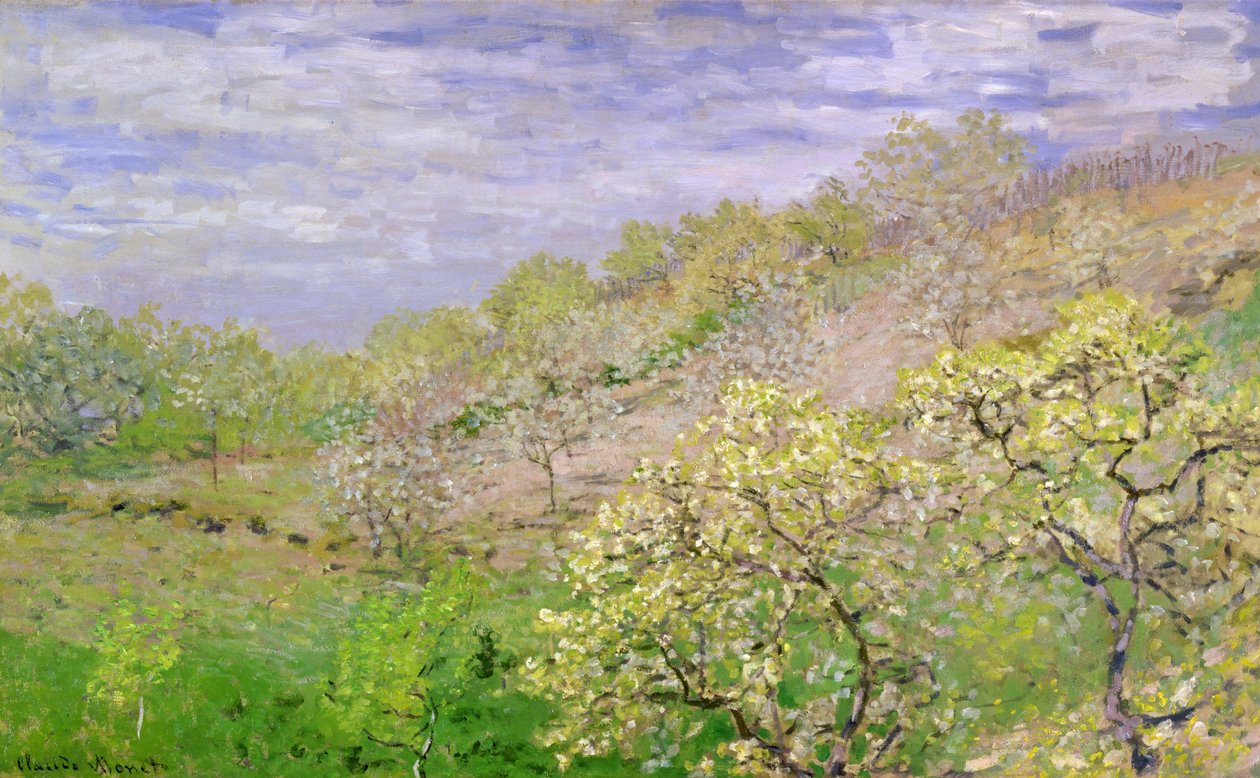 Stromy v květu od Claude Monet