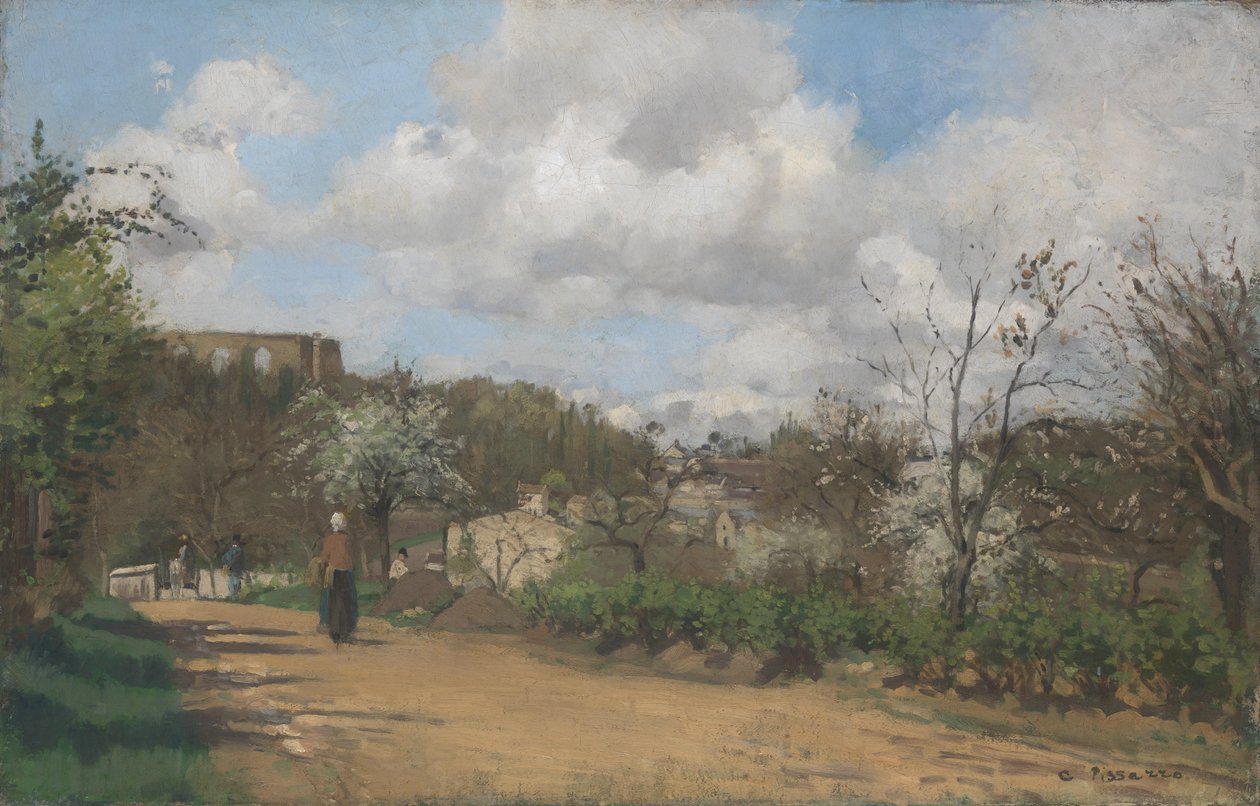 Pohled z Louveciennes od Claude Monet