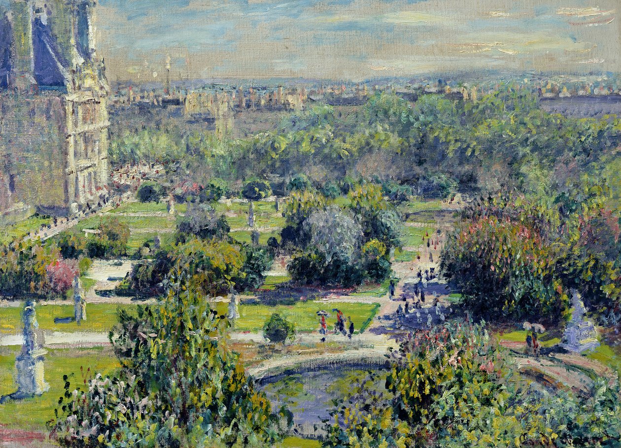 Pohled na Tuilerijské zahrady, Paříž, 1876 od Claude Monet
