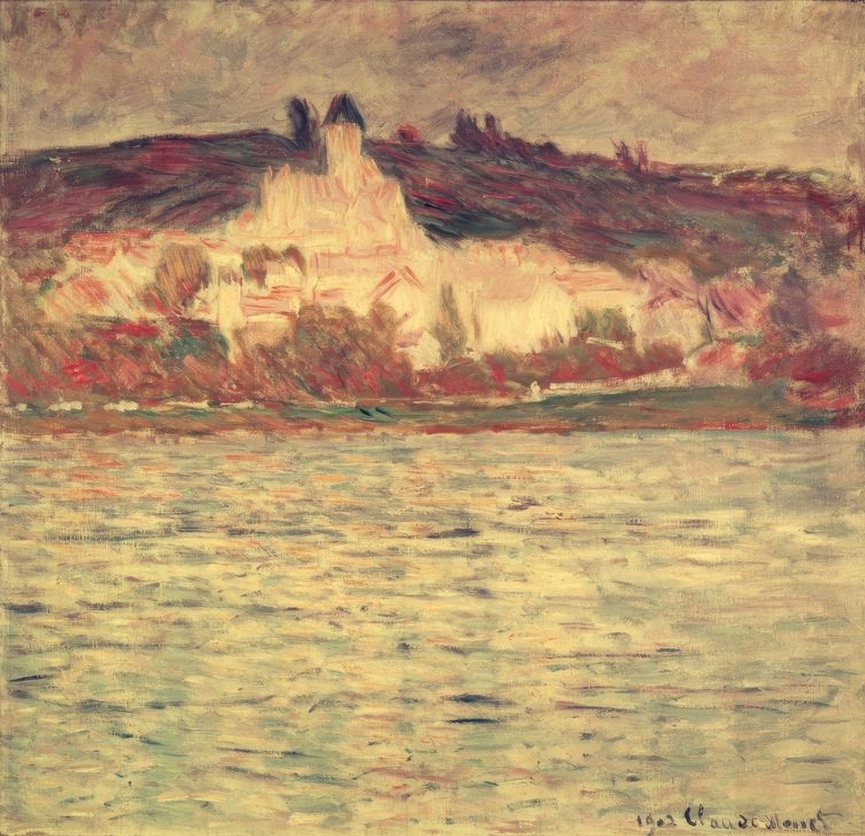 Pohled na Vétheuil od Claude Monet