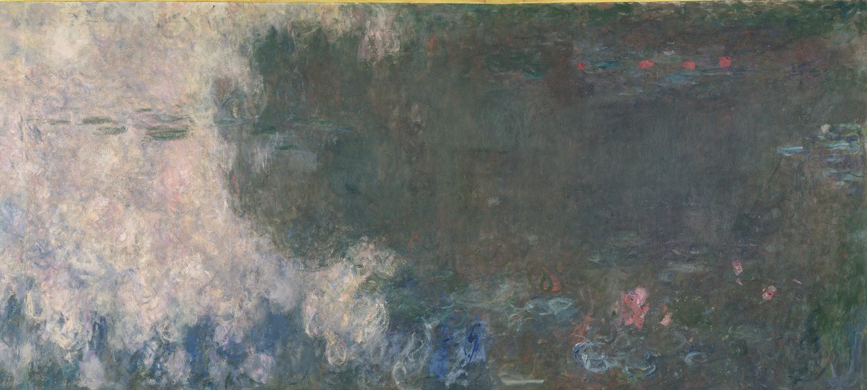 Lekníny - The Clouds (levá část), 1914-18 (viz také 64184 a 64185) od Claude Monet