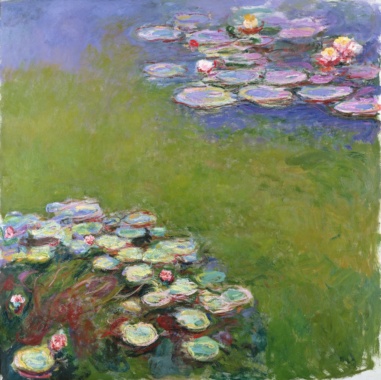 Lekníny, 1914-17 (viz detail 414409) od Claude Monet