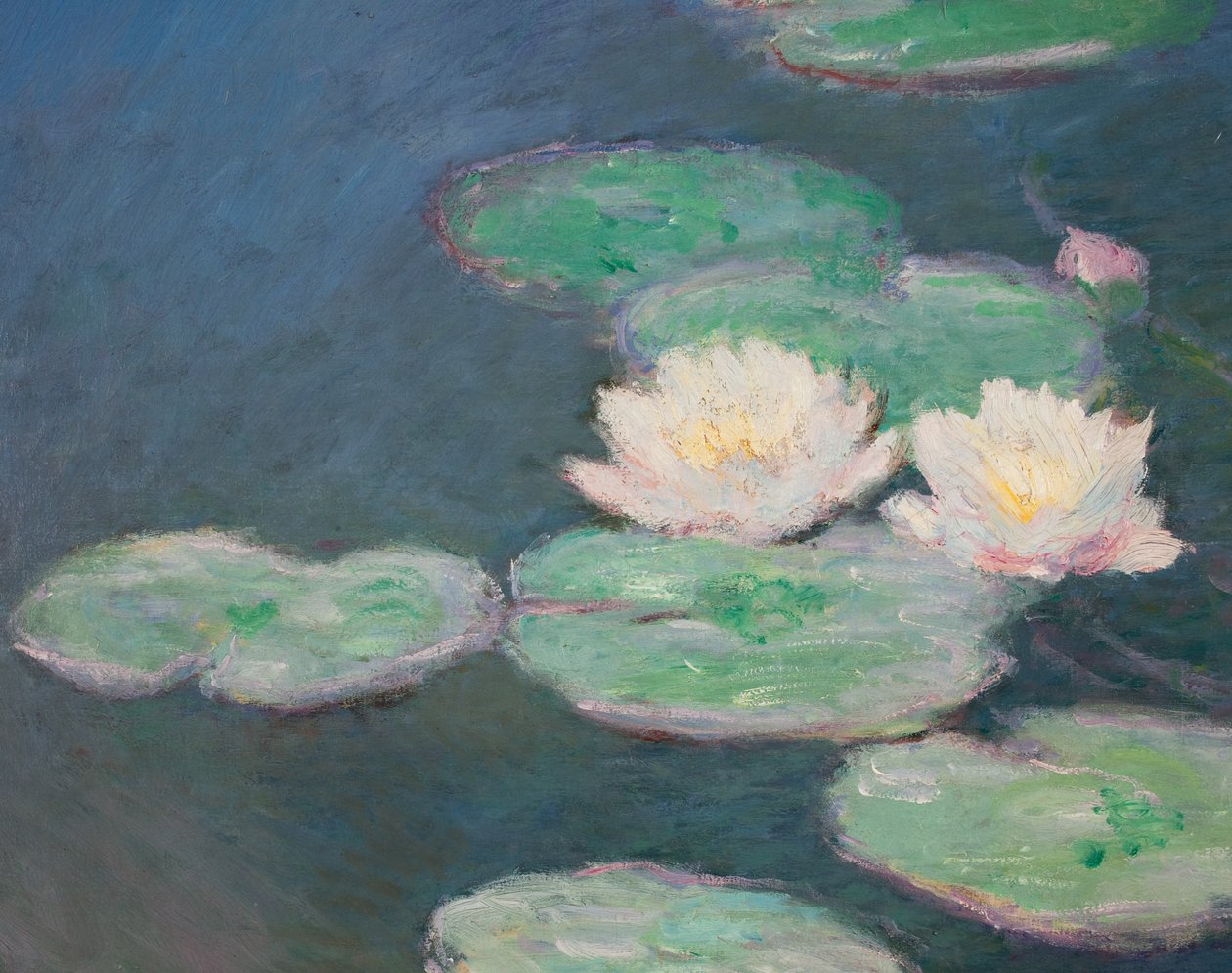 Lekníny, večer; detail (viz také 154665) od Claude Monet