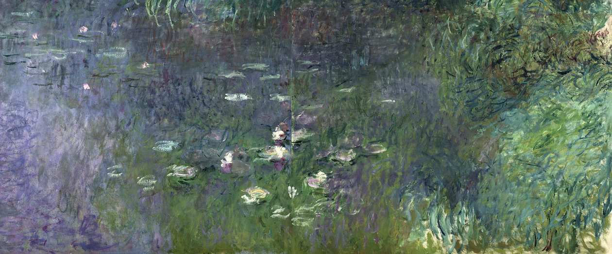 Lekníny: Ráno, 1914-18 (pravá část) od Claude Monet