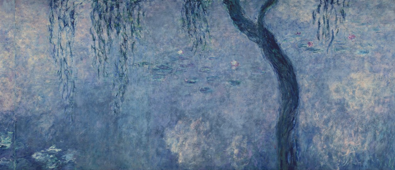 Waterlilies: Two Weeping Willows, pravá část, 1914-18 (viz také 75700-02) od Claude Monet