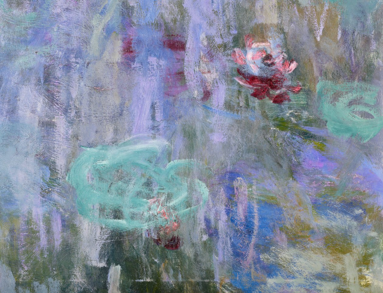Lekníny a odrazy vrby, 1916-1919 (158606) od Claude Monet