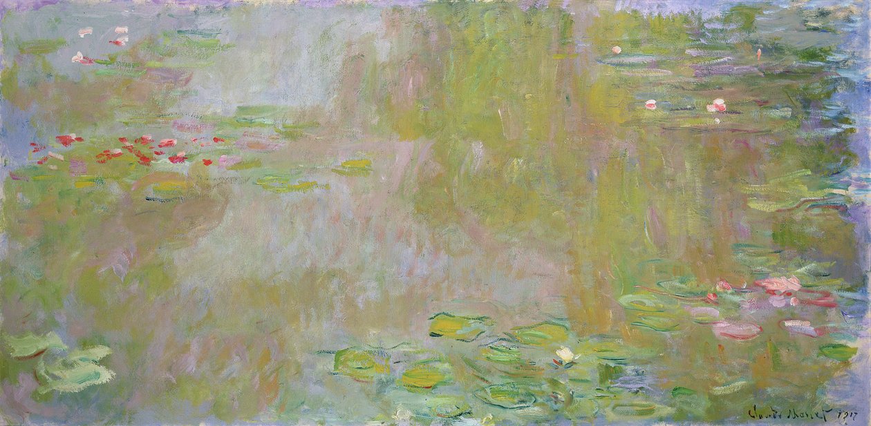 Lekníny v Giverny, 1917 od Claude Monet