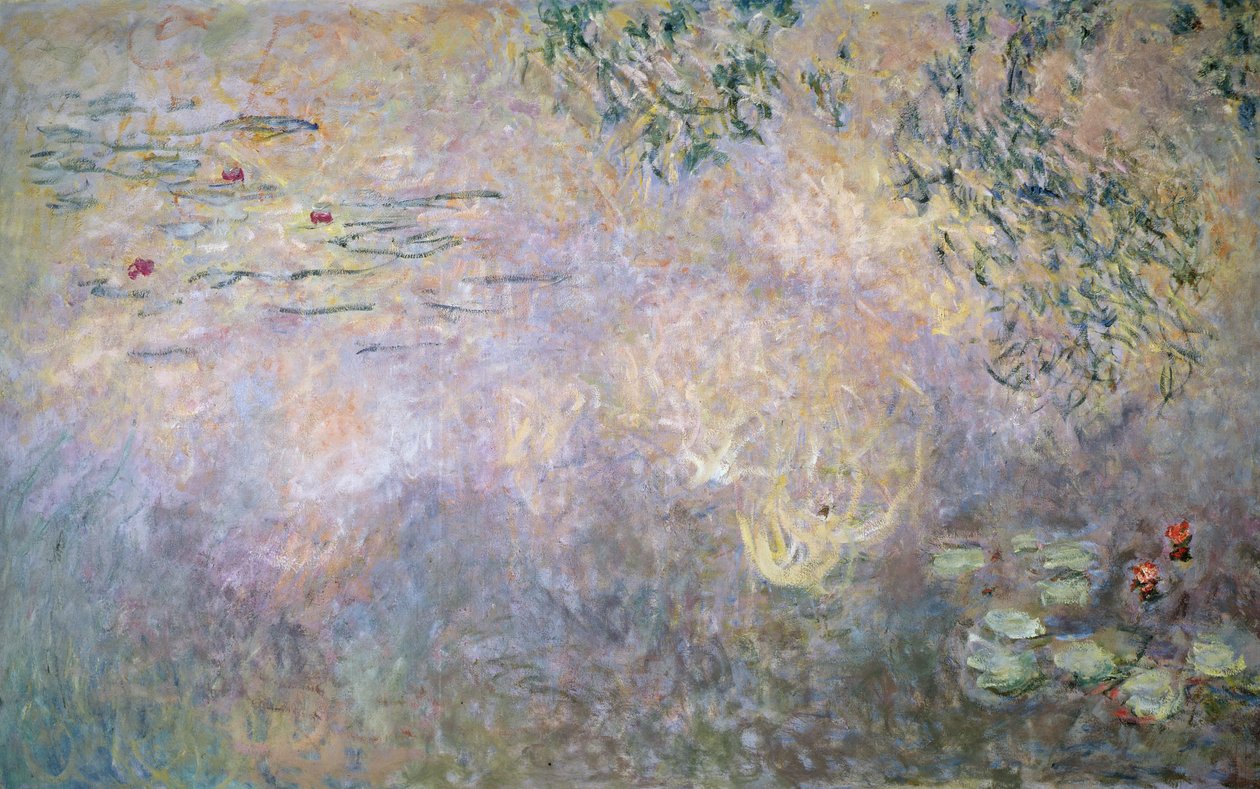 Detail spodní části leknínů, 1910 od Claude Monet