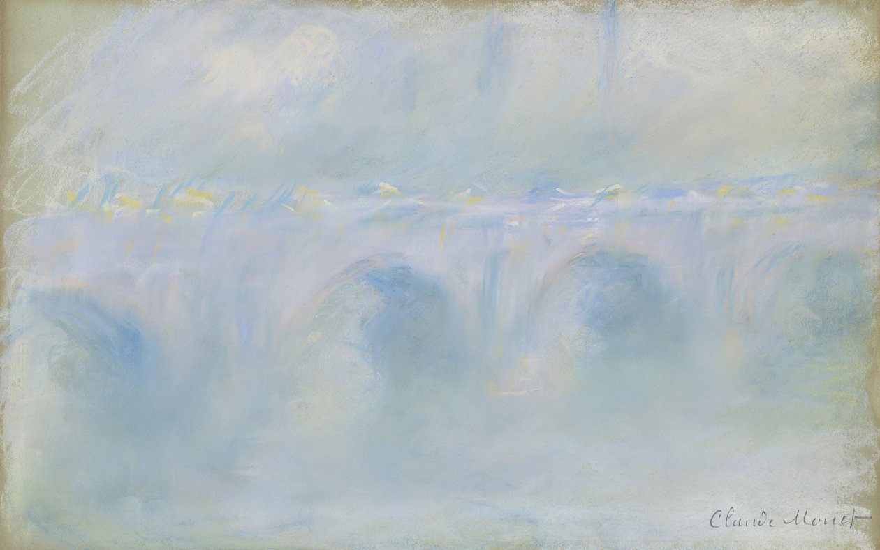 Waterloo Bridge, 1901 (pastel) od Claude Monet