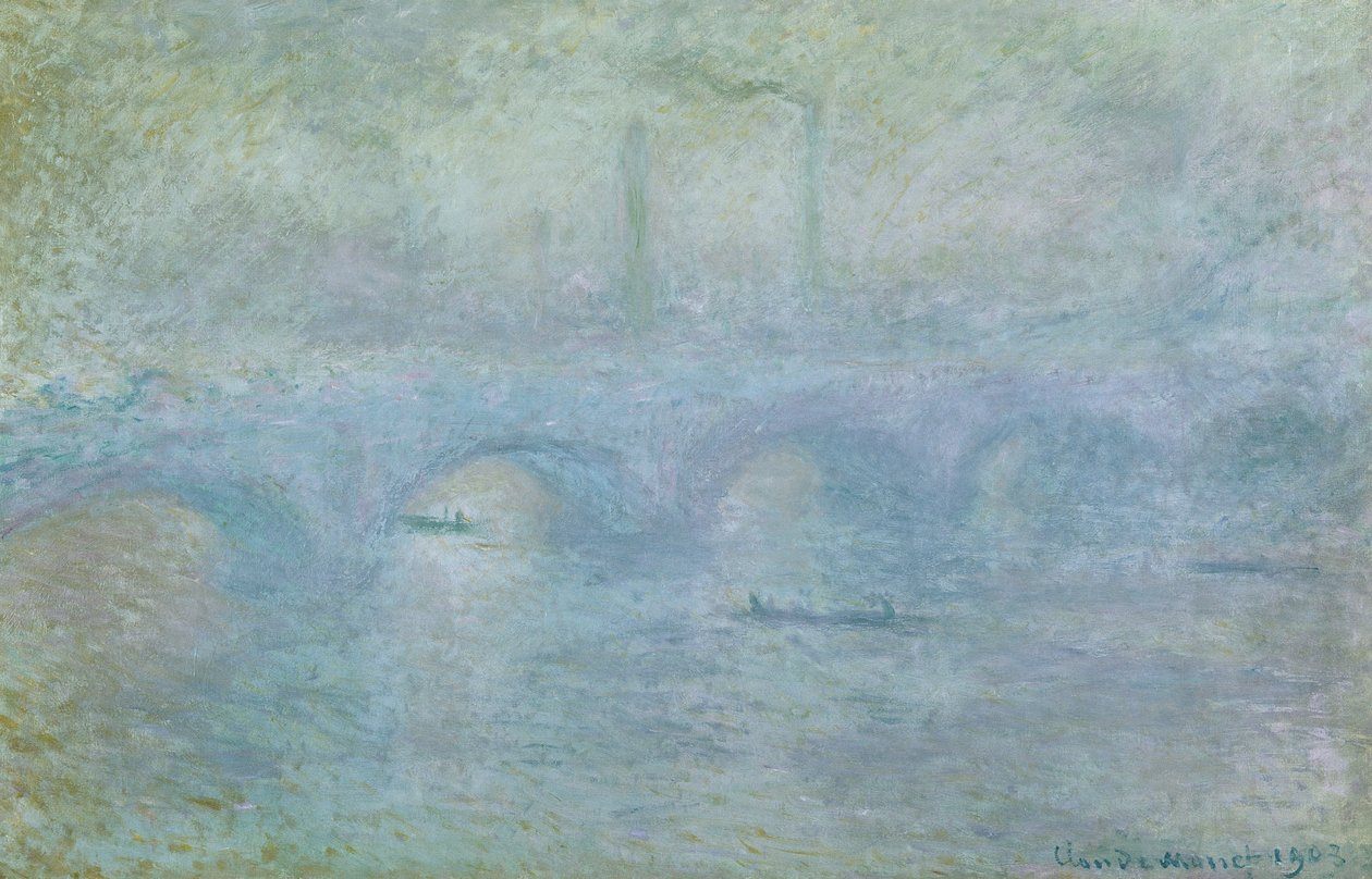 Waterloo Bridge: Effect of the Mist, 1903 od Claude Monet