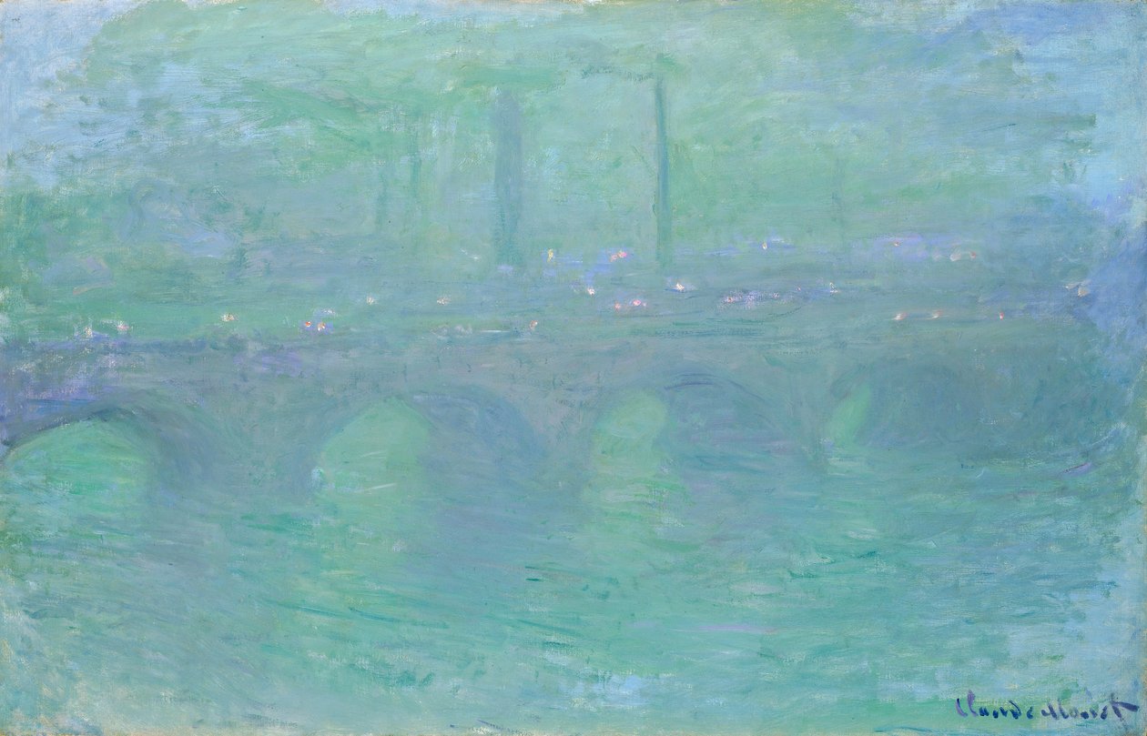 Waterloo Bridge za soumraku, 1904 od Claude Monet