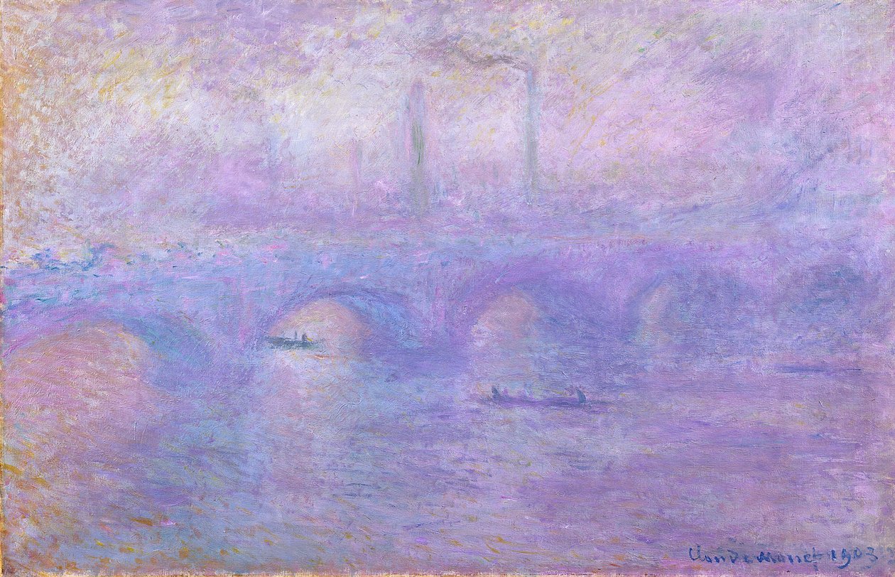 Waterloo Bridge v mlze, 1899-1901 od Claude Monet