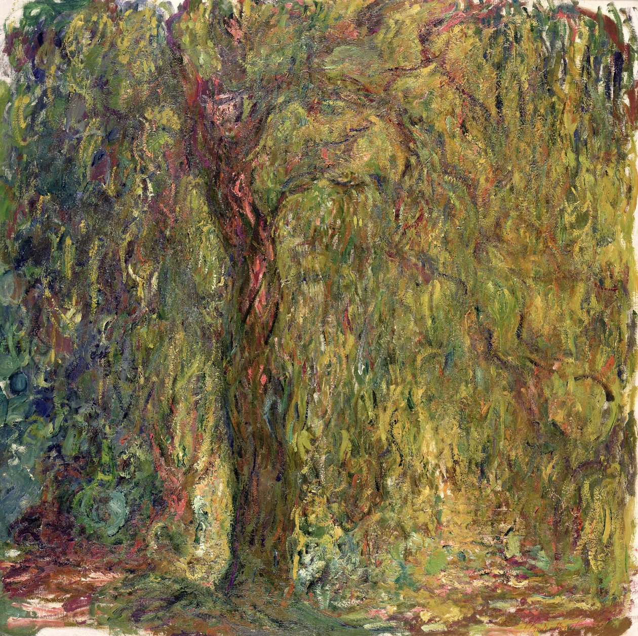 Smuteční vrba, 1918-19 od Claude Monet