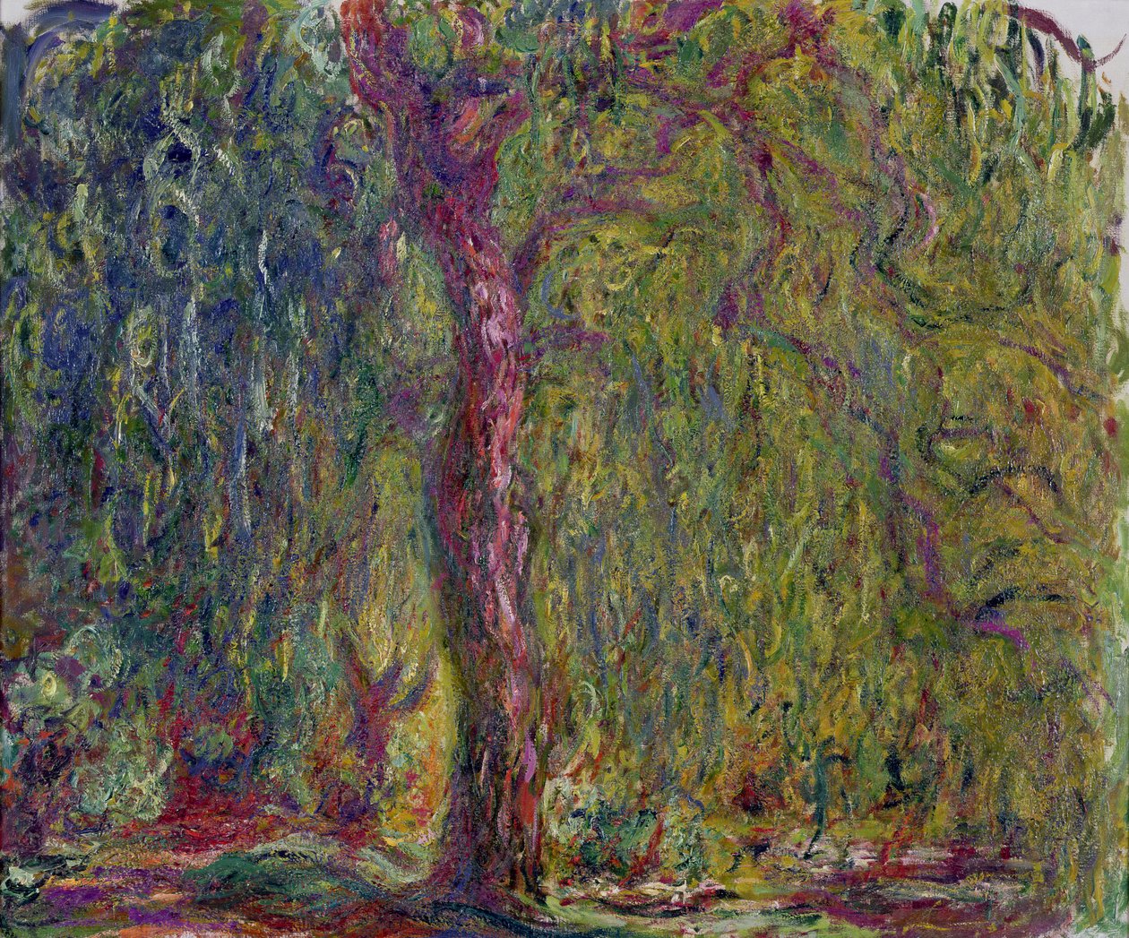Smuteční vrba, 1918-19 od Claude Monet
