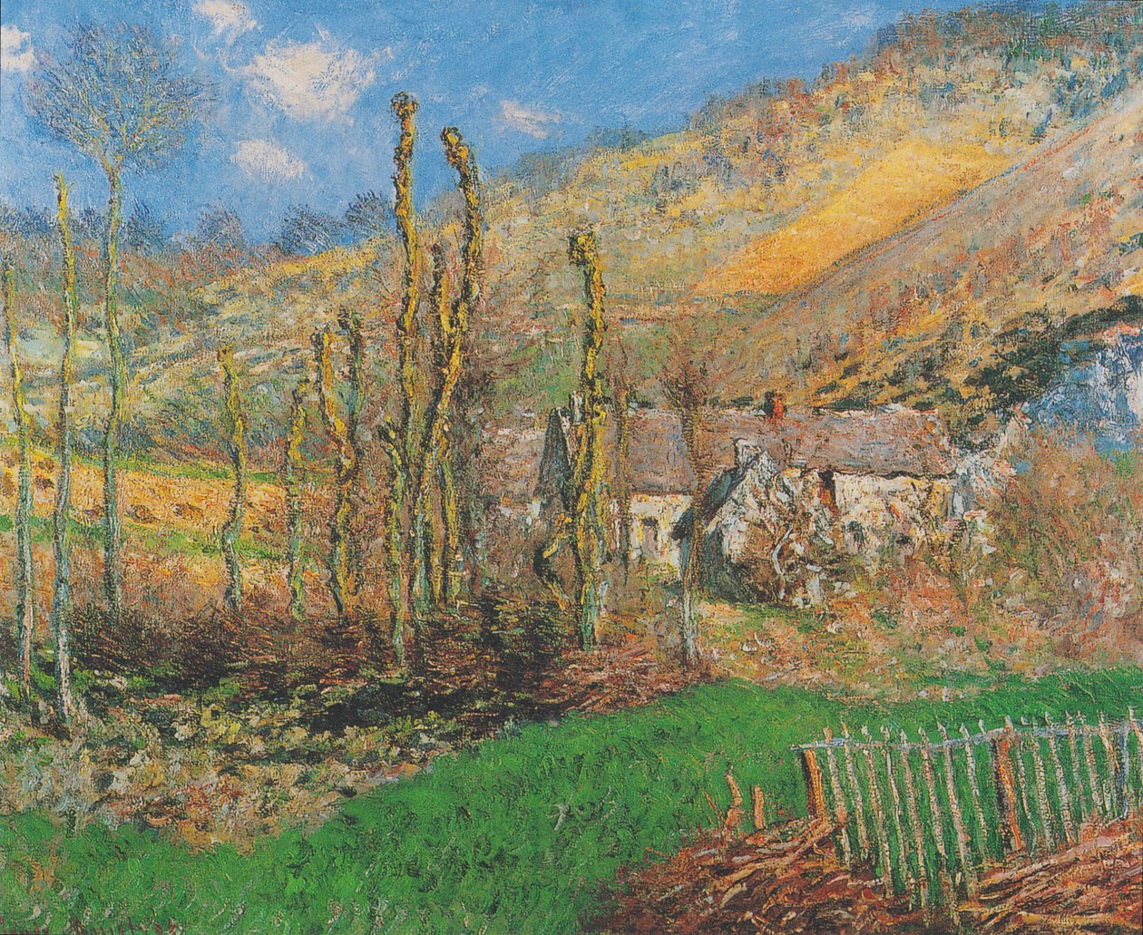 Zimní krajina ve Val de Falaise (Giverny) od Claude Monet