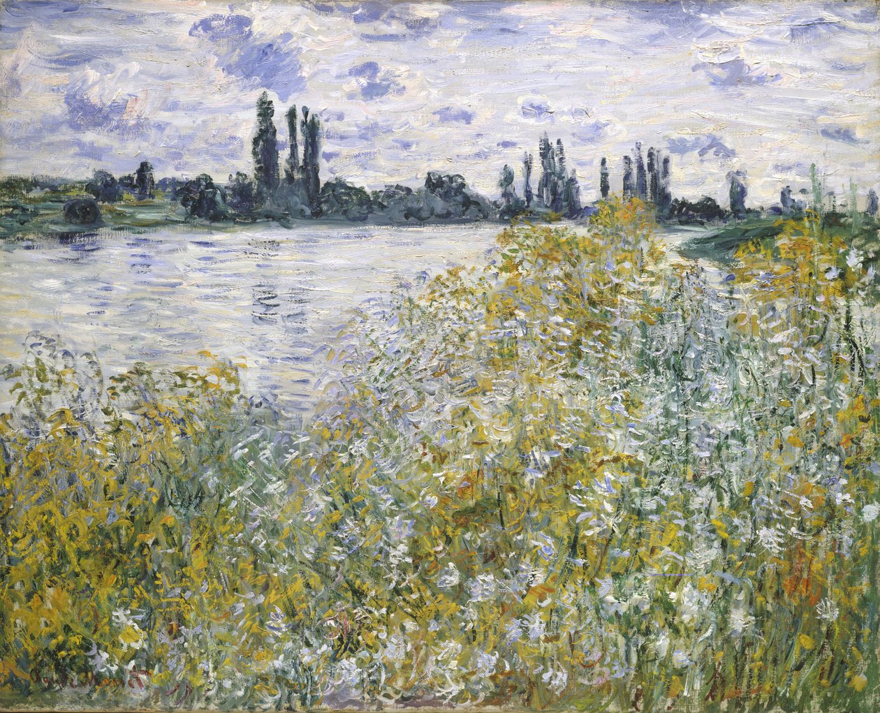 Květinový ostrov poblíž Vétheuil od Claude Monet