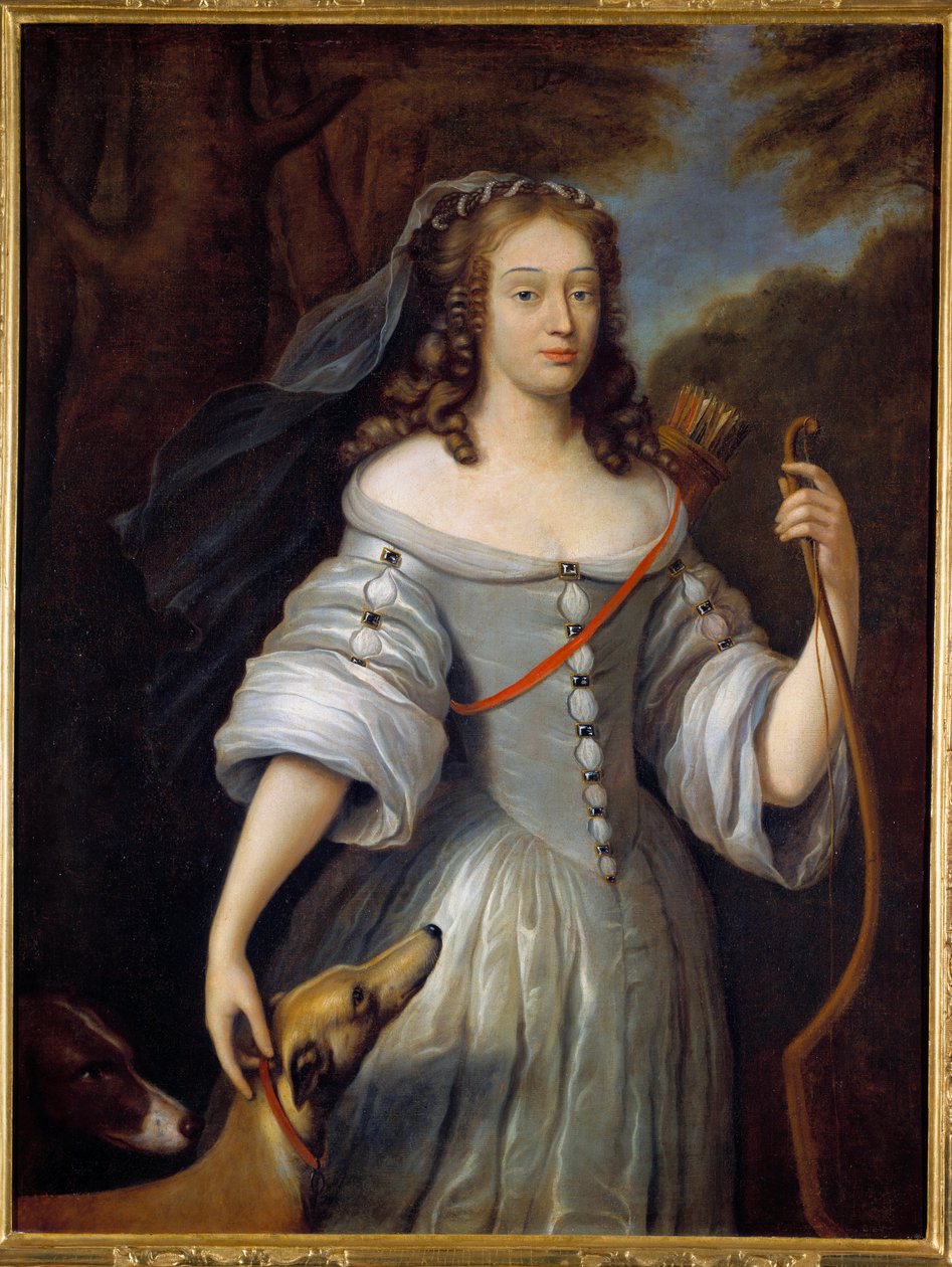 Portrét Louise Francoise de la Baume le Blanc (Louise Francoise de la Valliere) Madame de la Valliere od Claude (after) Lefebvre