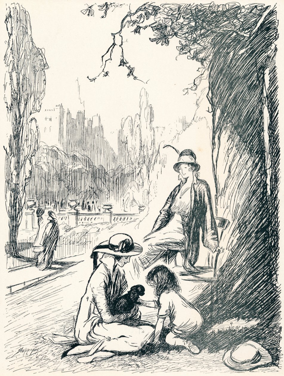 V Kensington Gardens - Stage Six, c1920 od Claude Allin Shepperson