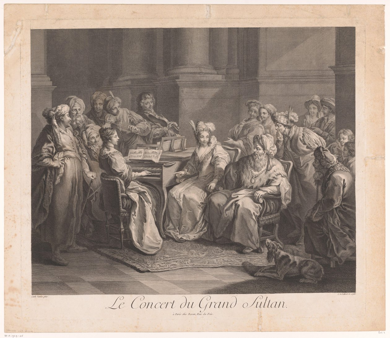 Koncert pro sultána Le Concert du Grand Sultan (název na objektu) od Claude Antoine Littret de Montigny