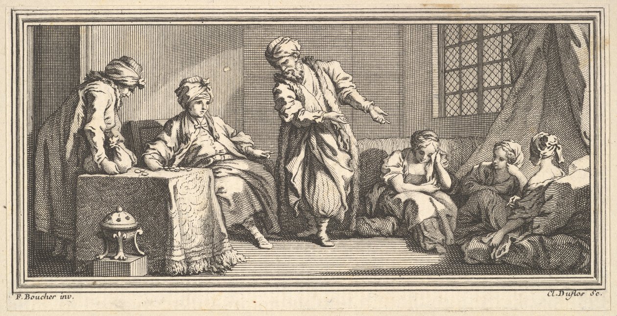 Obchodník s otroky, 1746-47. od Claude Augustin Duflos