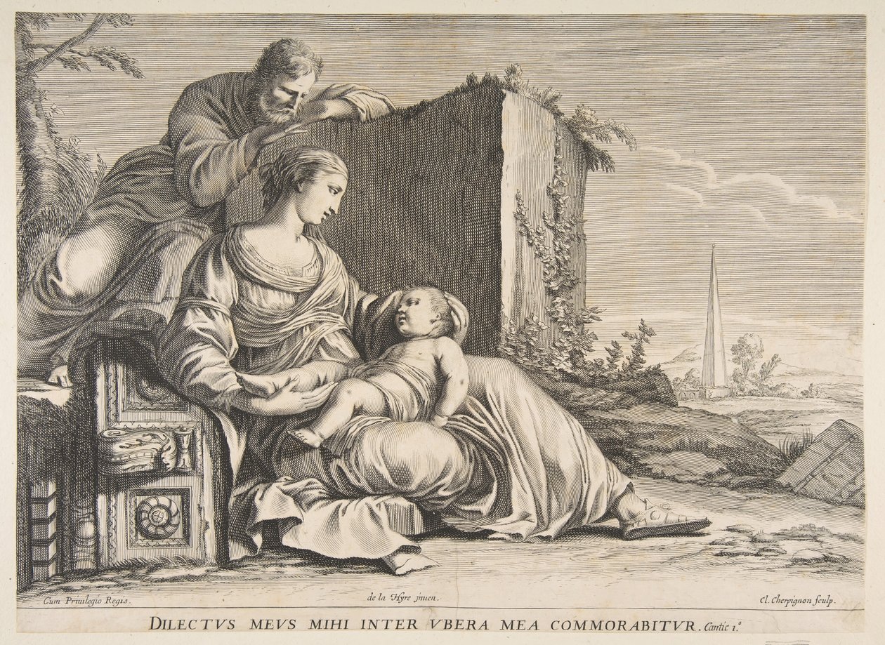 Svatá rodina.n.d. od Claude Cherpignon