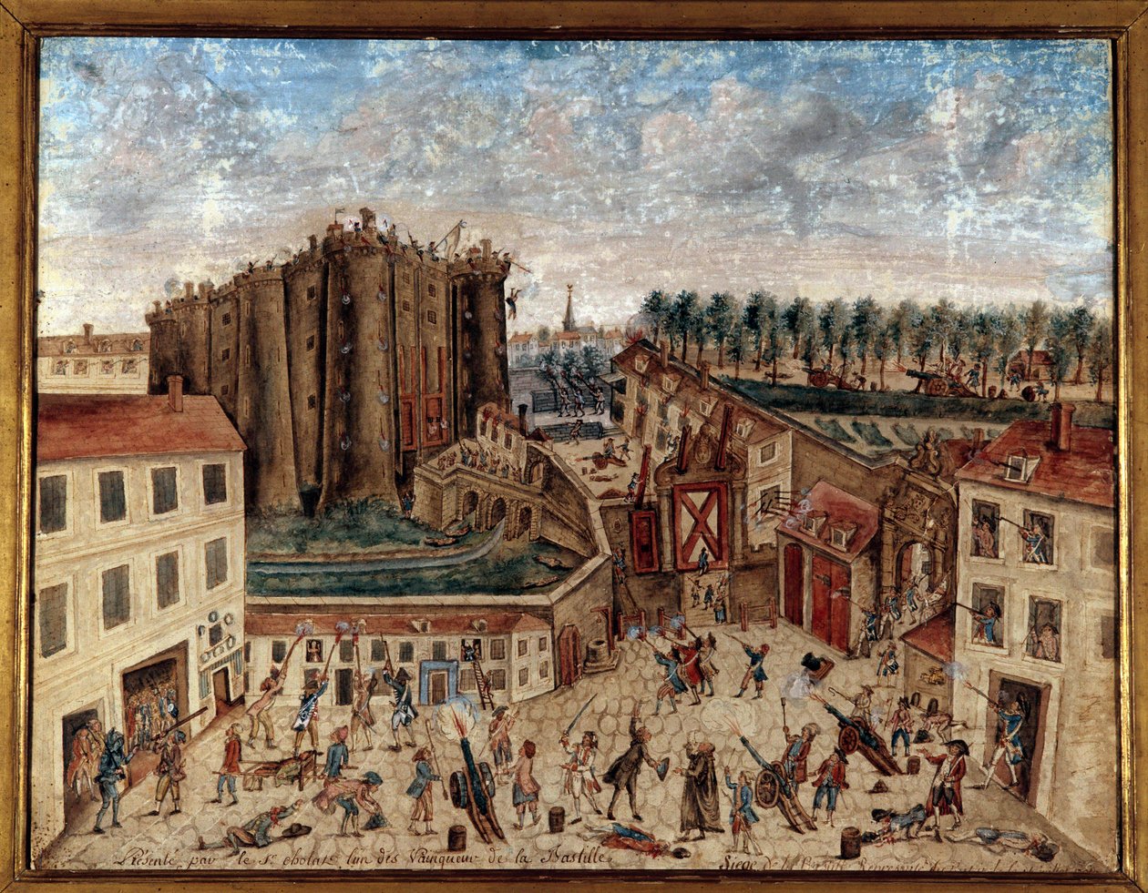 Francouzská revoluce: „Dobytí Bastily 14. července od Claude Cholat