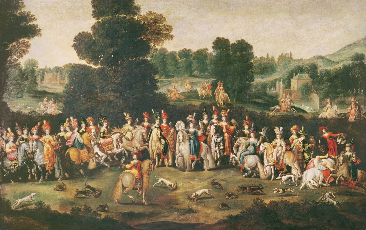 Vévodkyně z Lorraine Hunting od Claude Deruet