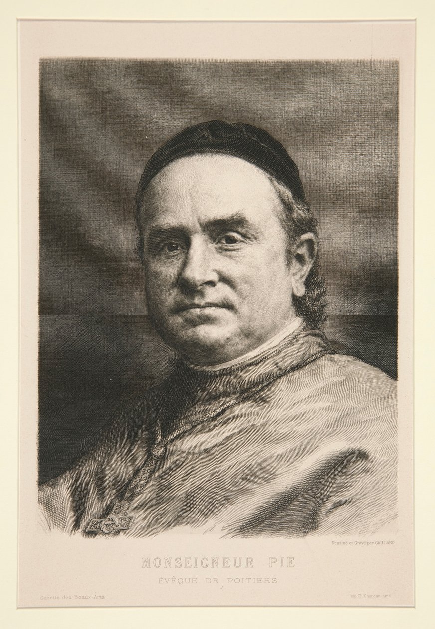 Monsignore Pie od Claude Ferdinand Gaillard