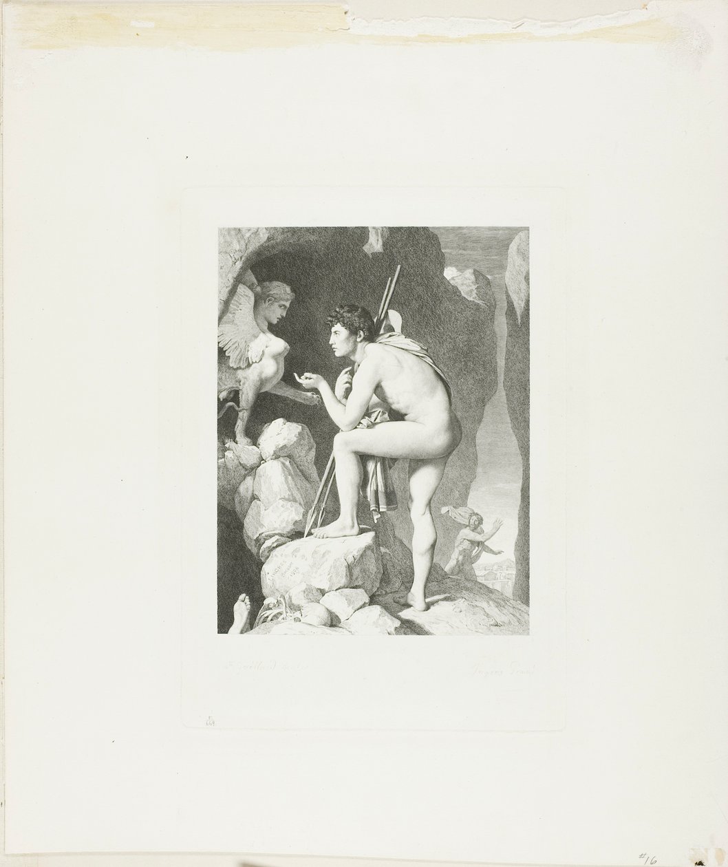 Oidipus a Sfinga od Claude Ferdinand Gaillard