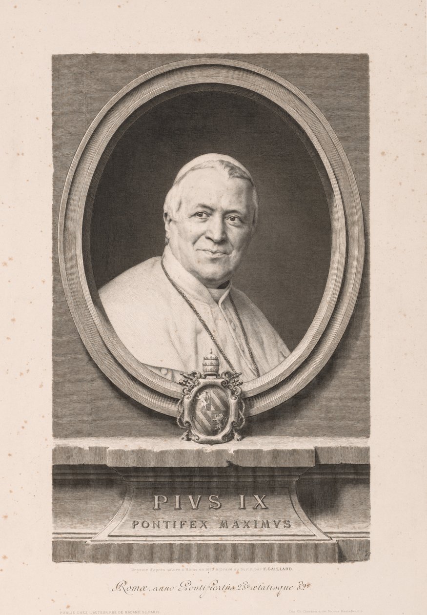 Pius IX od Claude Ferdinand Gaillard