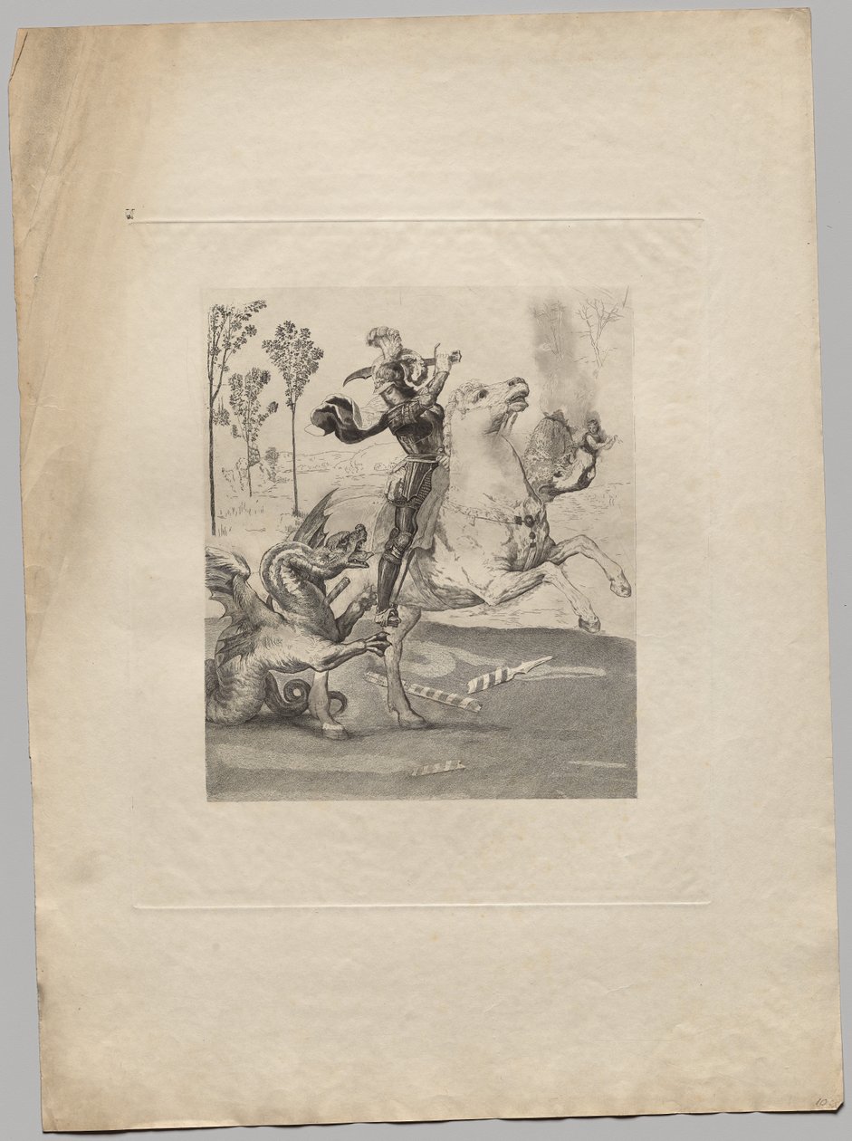 Svatý Jiří a drak (2) od Claude Ferdinand Gaillard