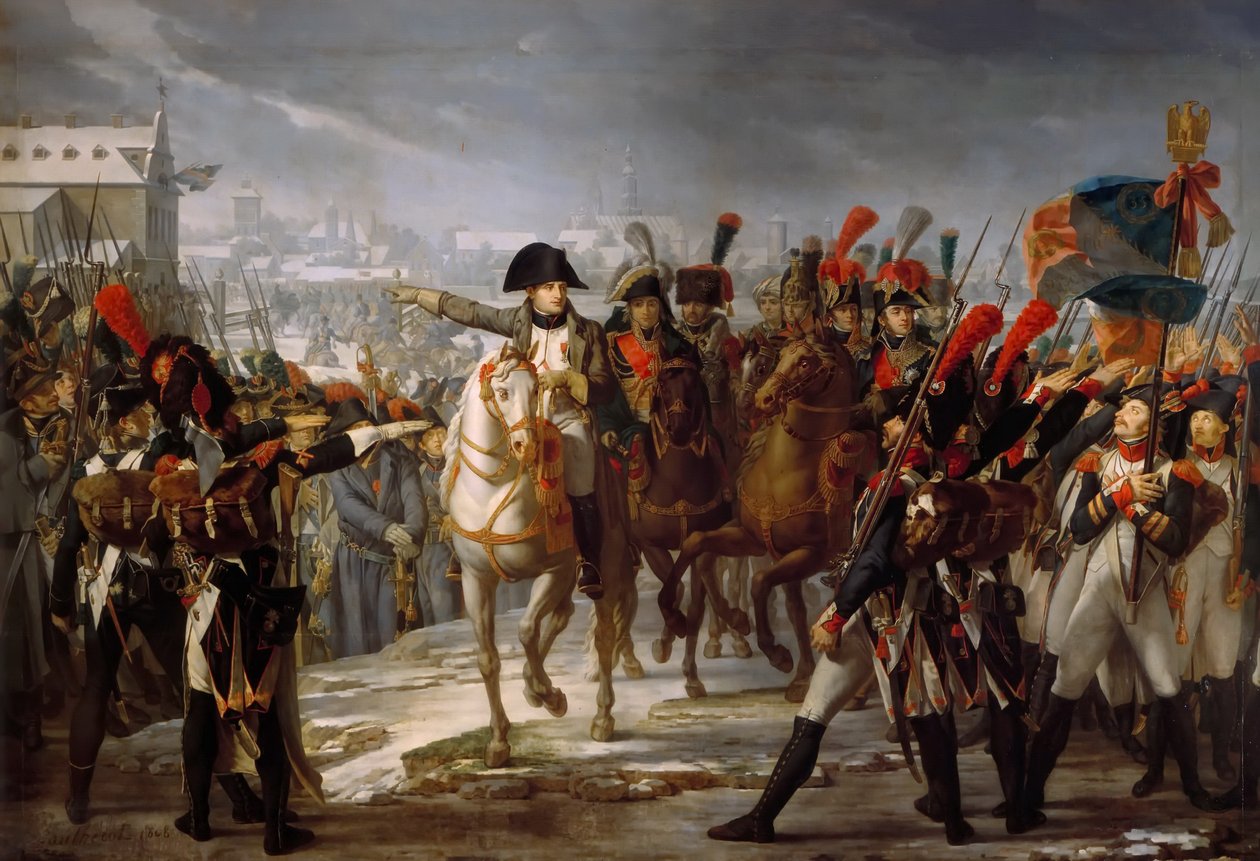 Napoleonův projev k 2. sboru Grande Armée před útokem na Augsburg dne 12. října 1. od Claude Gautherot