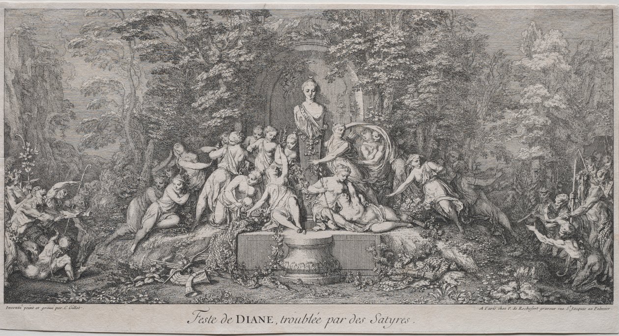 Čtyři festivaly: Festival of Diana od Claude Gillot