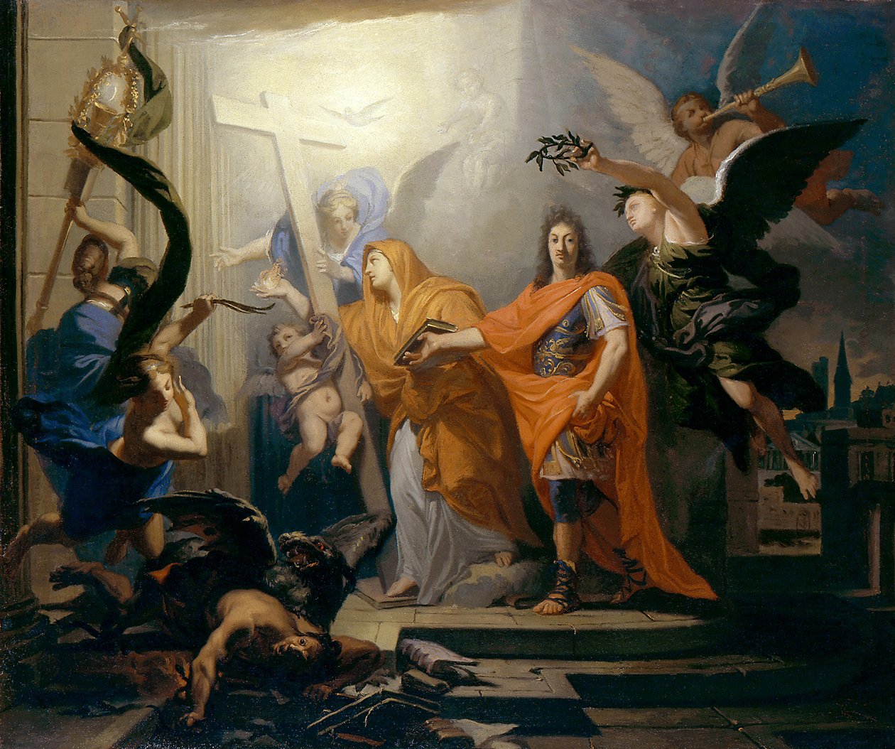 Obnova katolického náboženství ve Štrasburku, ca. 1681. od Claude Guy Halle
