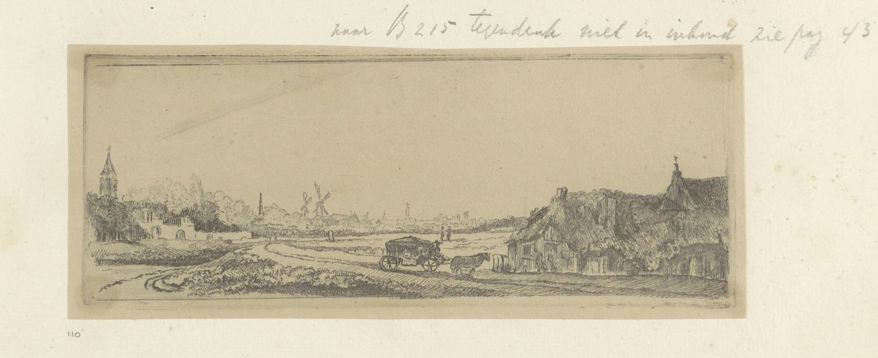Landschap se setkal s een koets Kolekce osmdesáti pěti původních tisků (název série) od Claude Henri Watelet