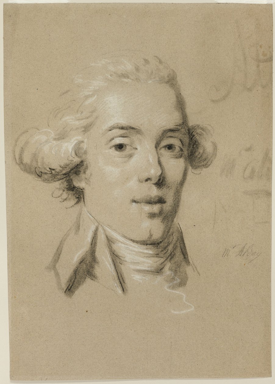 Portrét mladého muže od Claude Jean Baptiste Hoin