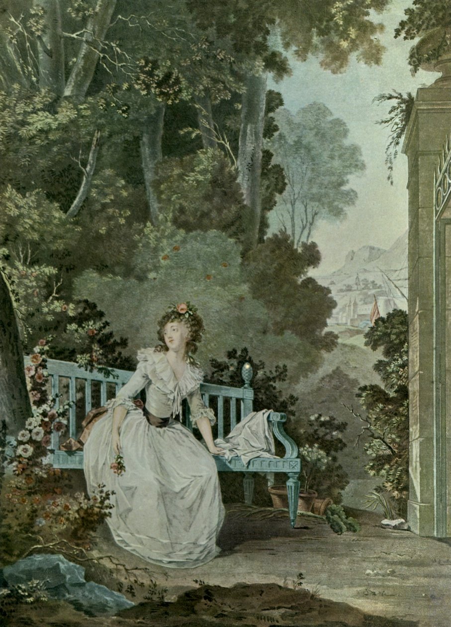 Madame Dugazonová od Claude Jean Baptiste after Hoin